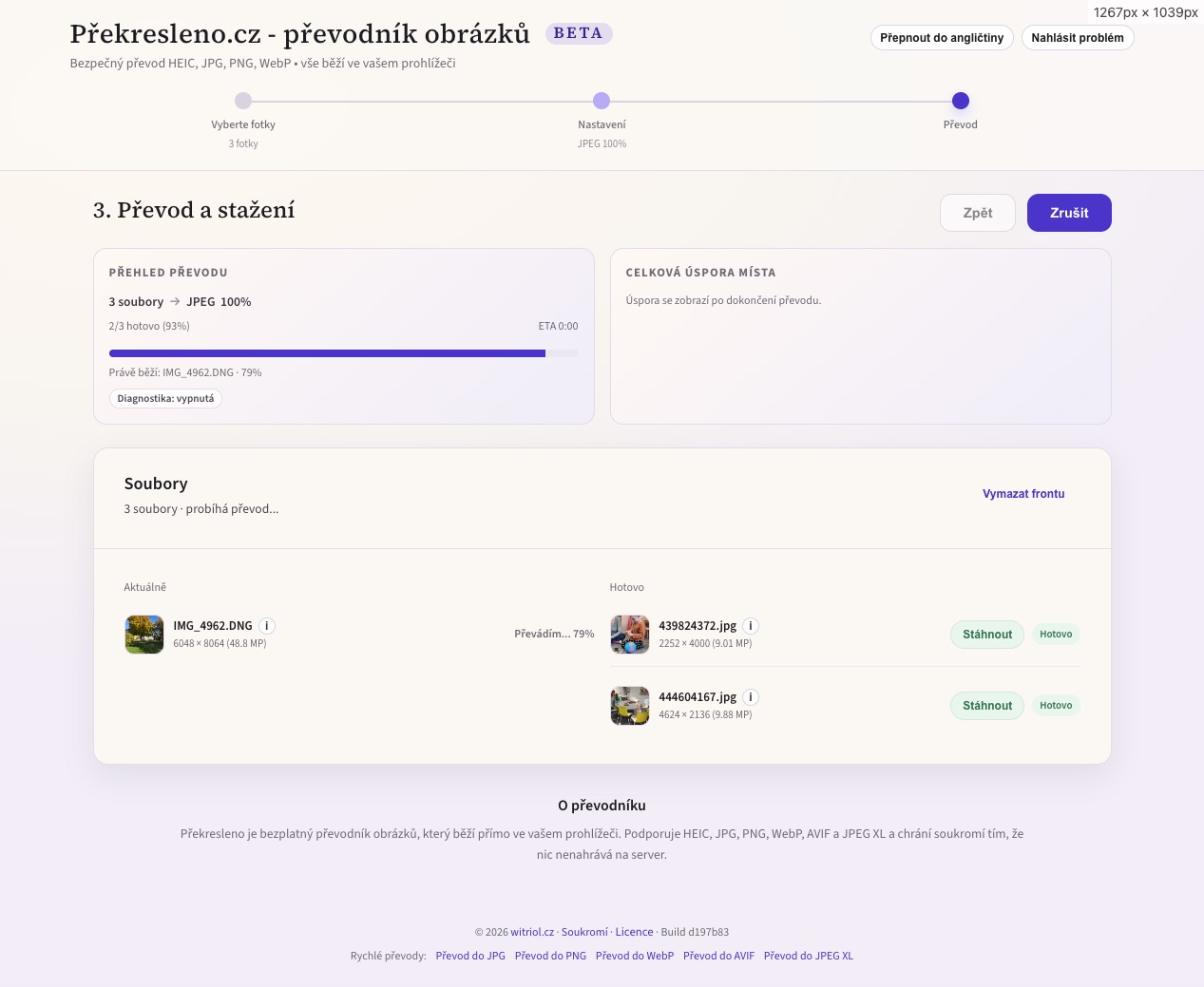 Překresleno.cz – dávkový převod a stažení